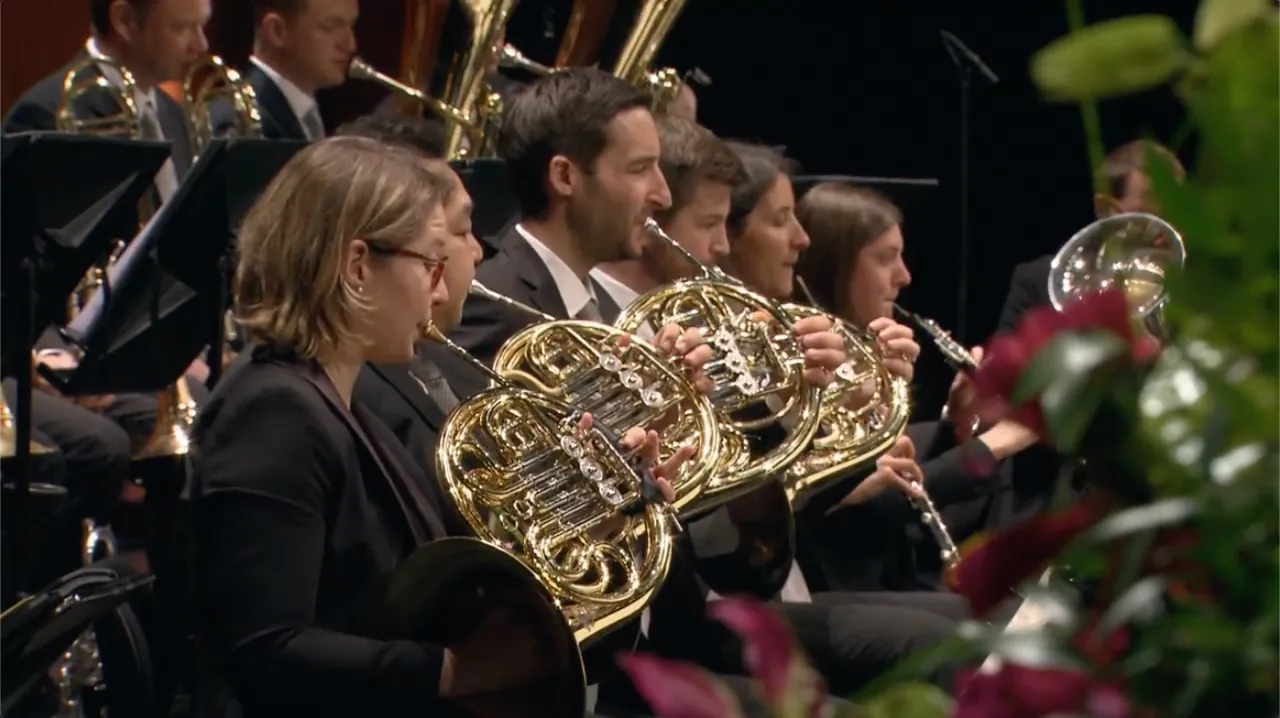 Horn players of the Bläserphilharmonie Mozarteum Salzburg