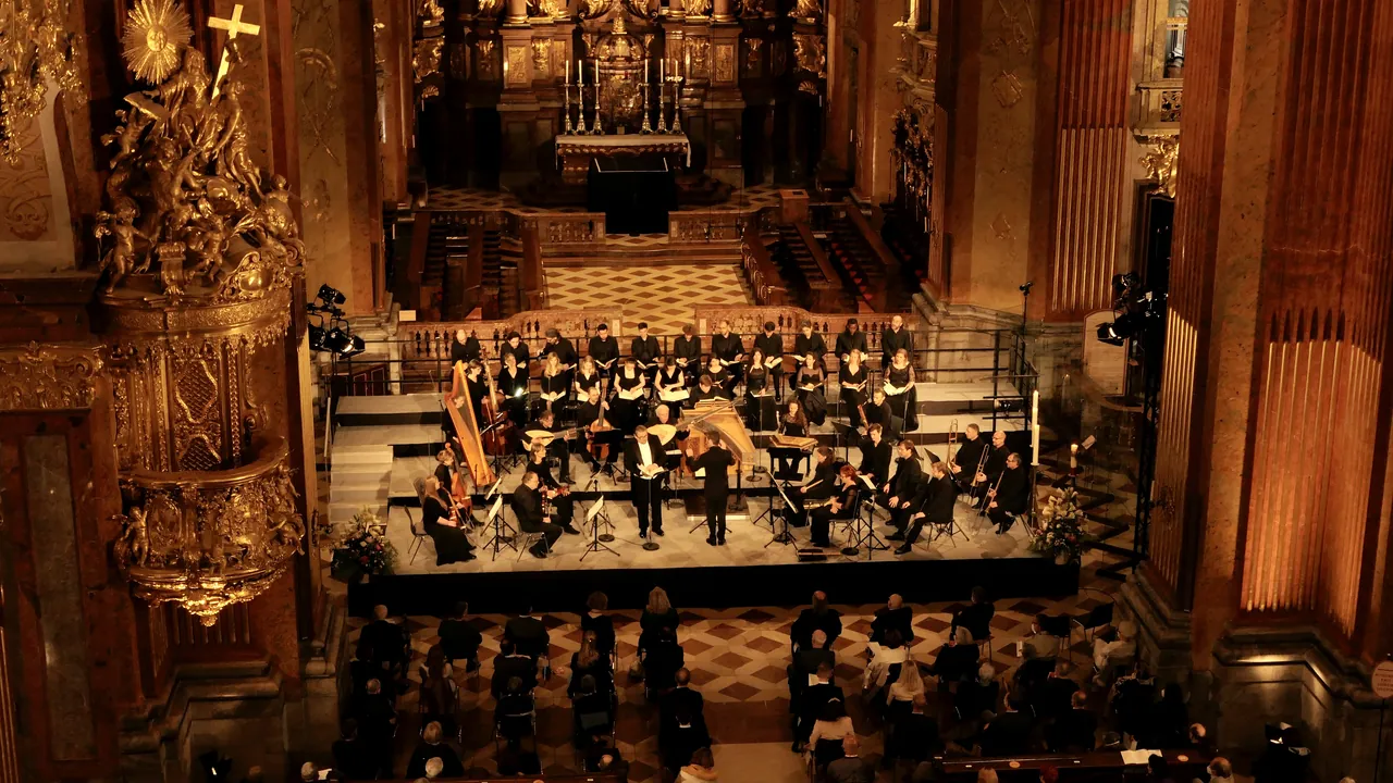 Concentus Musicus Wien and Ensemble Aedes at the opening concert of the International Baroque Days 2021 in the abbey church of Melk